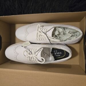 Cole Haan White Waterproof Leather Shoes